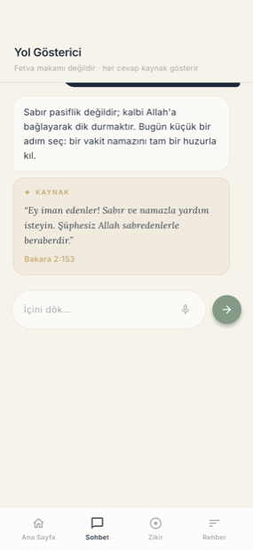 Hira AI sohbet ekranı: kaynaklarıyla birlikte cevap